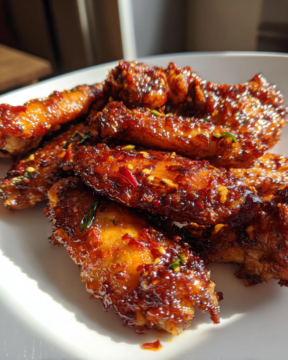 Sticky lemongrass chilli Air Fryer chicken wings - detail 3