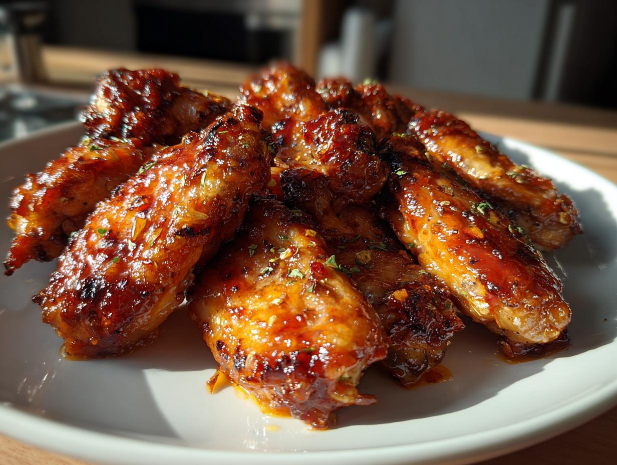 Sticky Lemongrass Chilli Air Fryer Chicken Wings in 30 Minutes