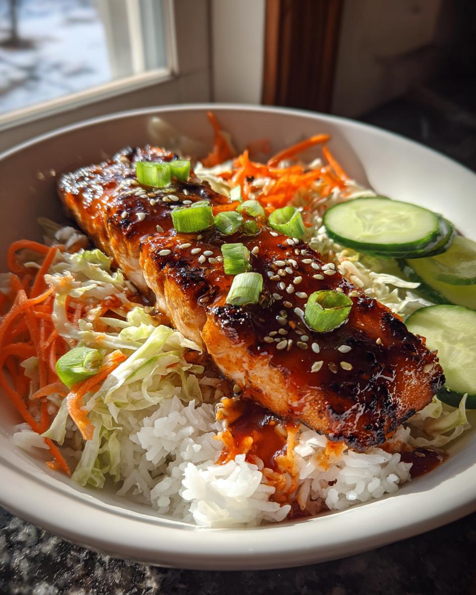 Sweet Chili Salmon Bowls - detail 2
