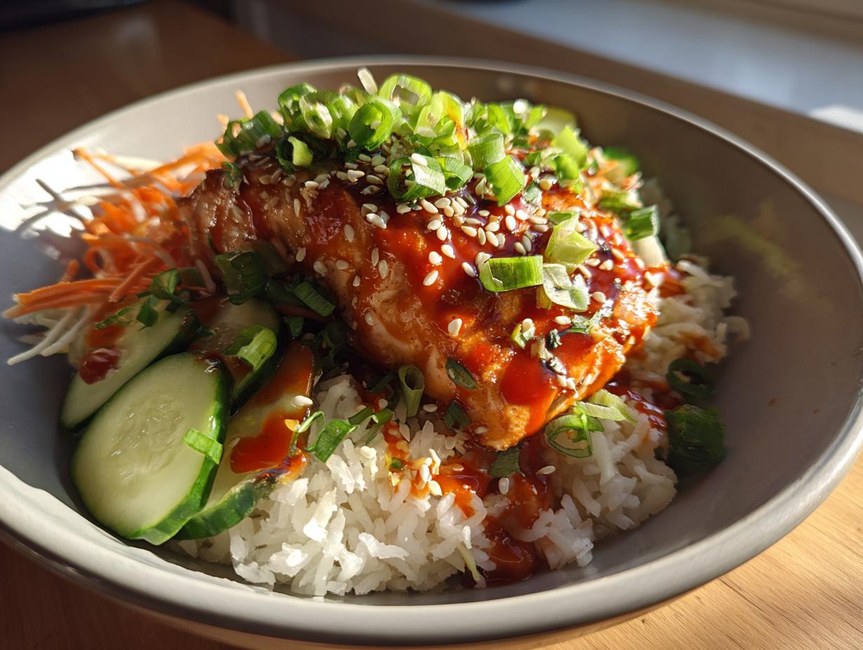 30-Minute Sweet Chili Salmon Bowls – Ridiculously Flavorful Feast