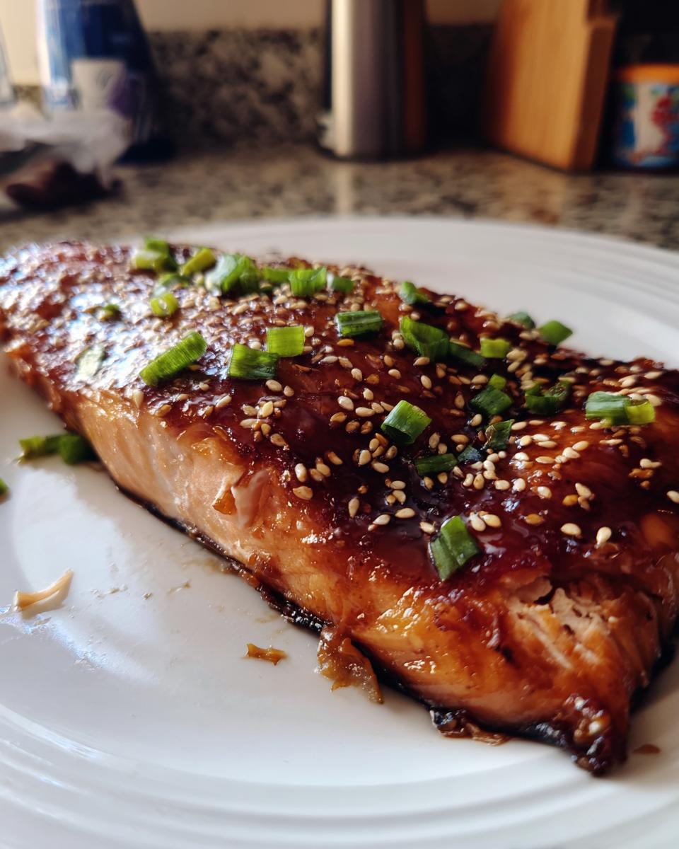 Teriyaki Glazed Salmon - detail 1