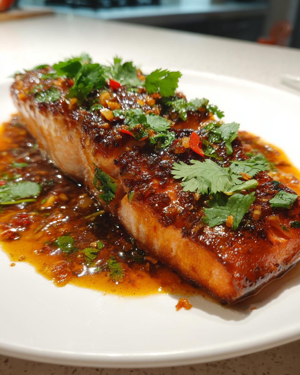 Thai Chili Garlic Salmon - detail 3