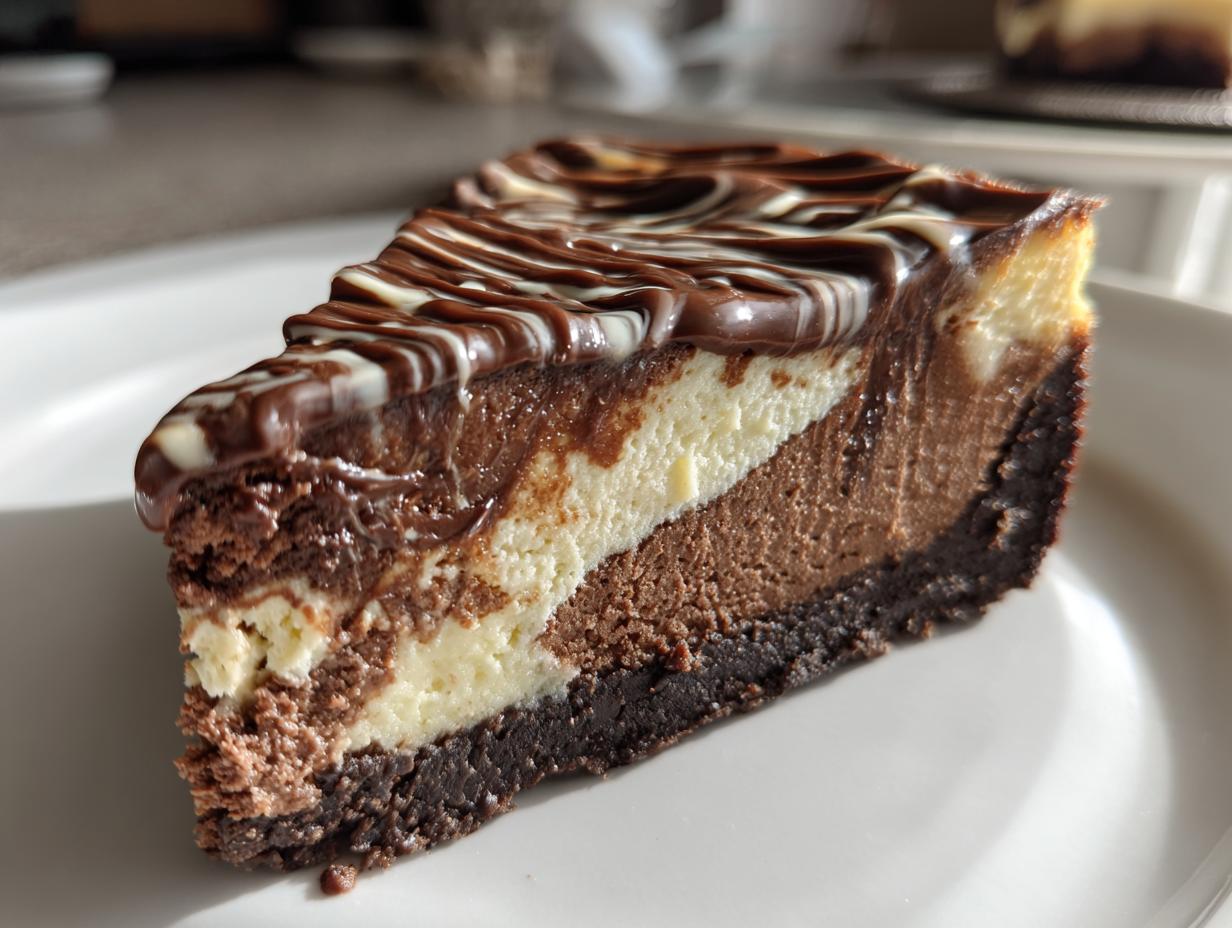 Irresistible Triple Chocolate Cheesecake – 3-Layer Decadence