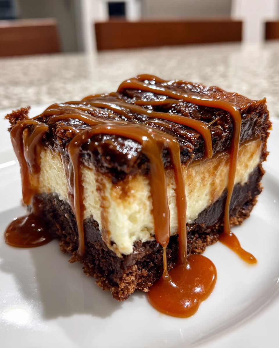 Caramel Brownie Cheesecake - detail 4