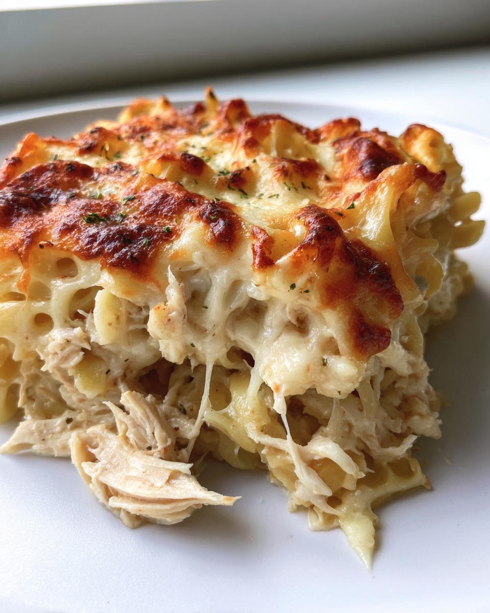 Creamy Chicken Alfredo Pasta Bake Recipe - detail 1