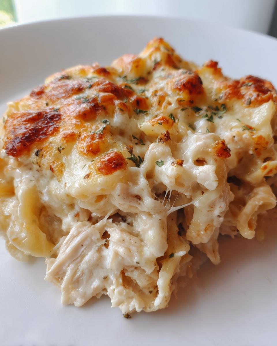 Creamy Chicken Alfredo Pasta Bake Recipe - detail 2