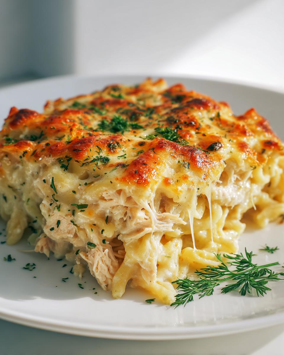 Creamy Chicken Alfredo Pasta Bake Recipe - detail 3
