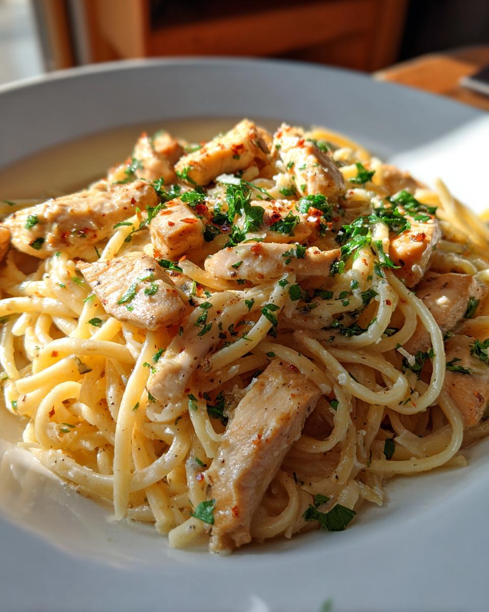 Creamy Garlic Parmesan Chicken Pasta - detail 4