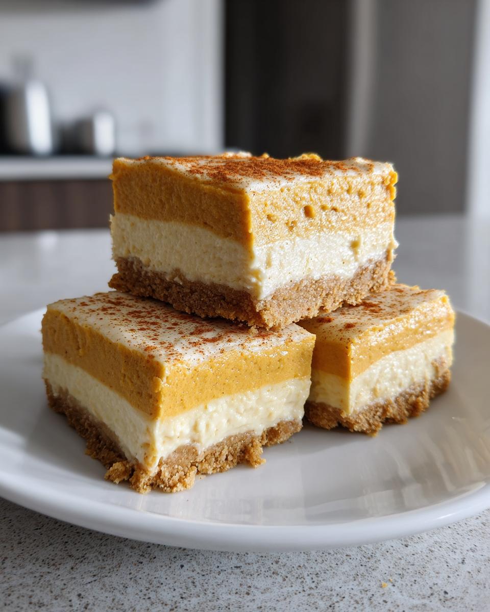 Delightful No Bake Pumpkin Cheesecake Bars - detail 1