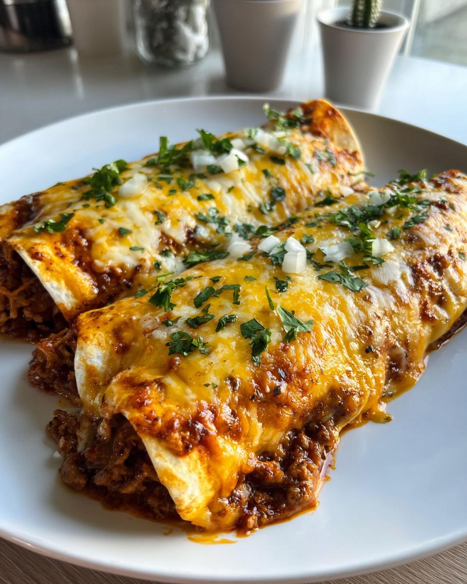 Easy Cheesy Ground Beef Enchiladas - detail 1