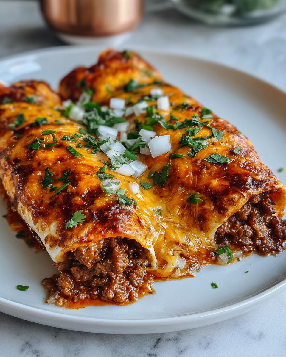 Easy Cheesy Ground Beef Enchiladas - detail 3