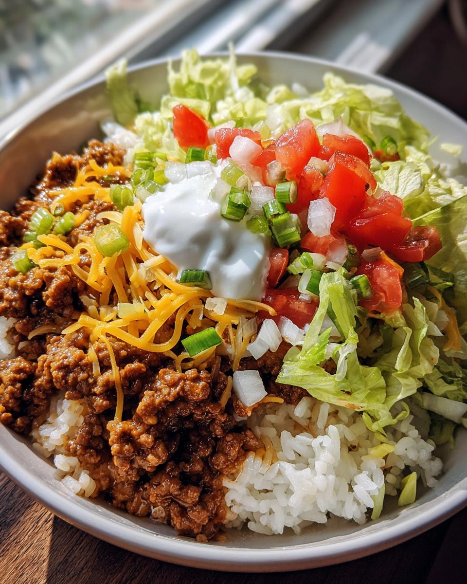 Easy Taco Rice Bowl - detail 1