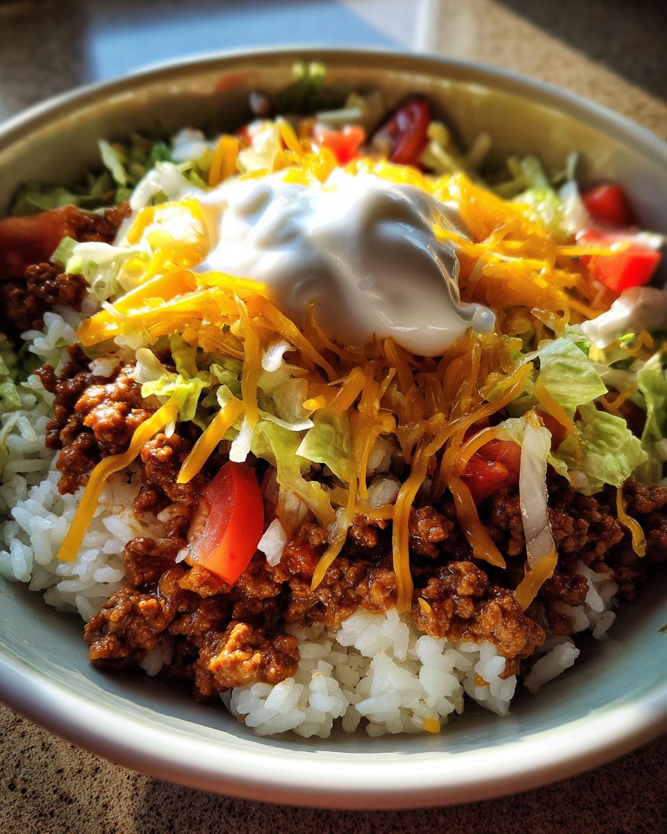 Easy Taco Rice Bowl - detail 2