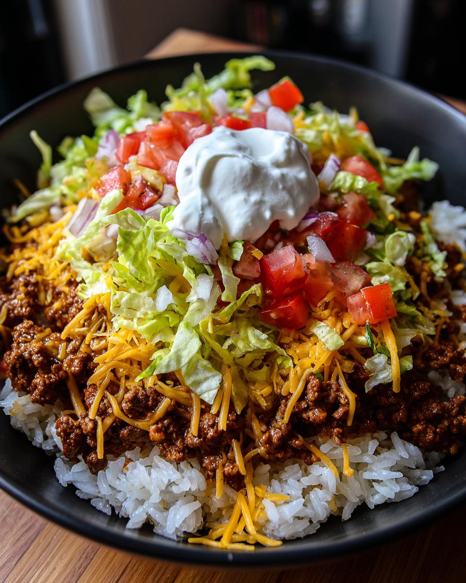 Easy Taco Rice Bowl - detail 3