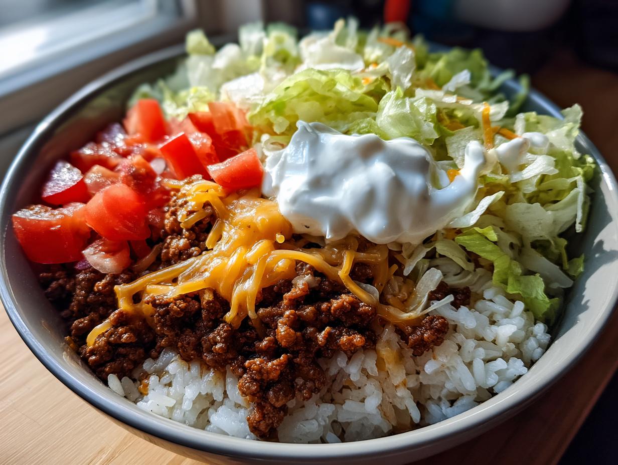 25-Minute Easy Taco Rice Bowl Everyone Craves