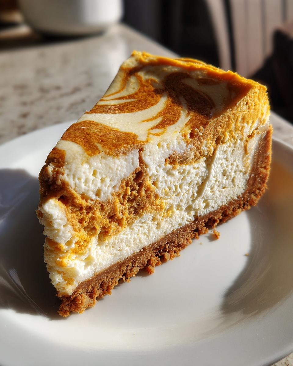 Pumpkin Swirl Cheesecake - detail 2