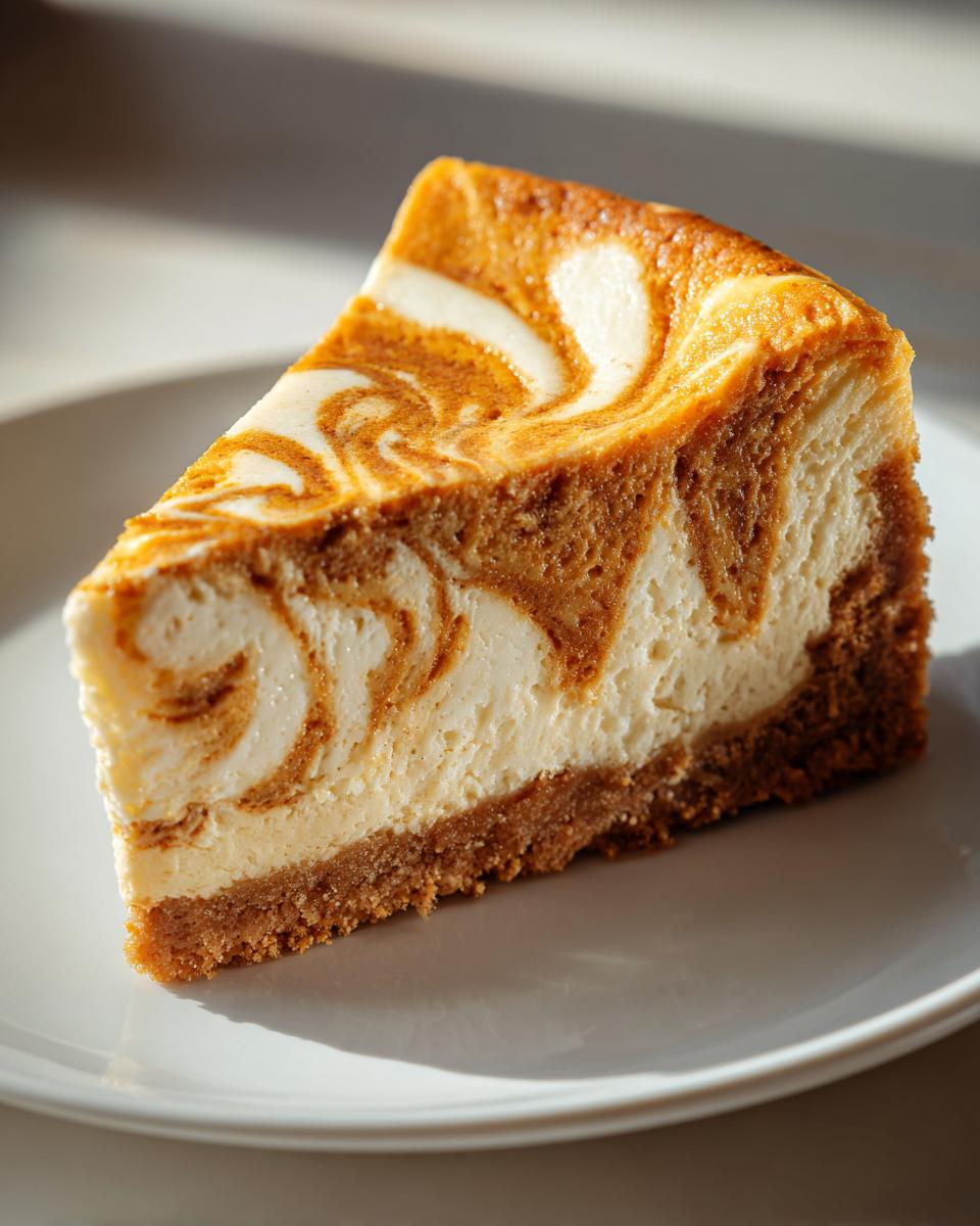 Pumpkin Swirl Cheesecake - detail 3