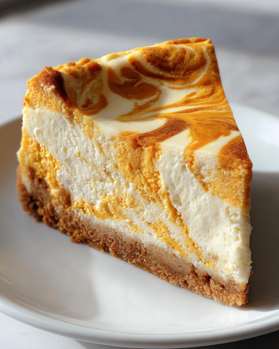 Pumpkin Swirl Cheesecake - detail 4