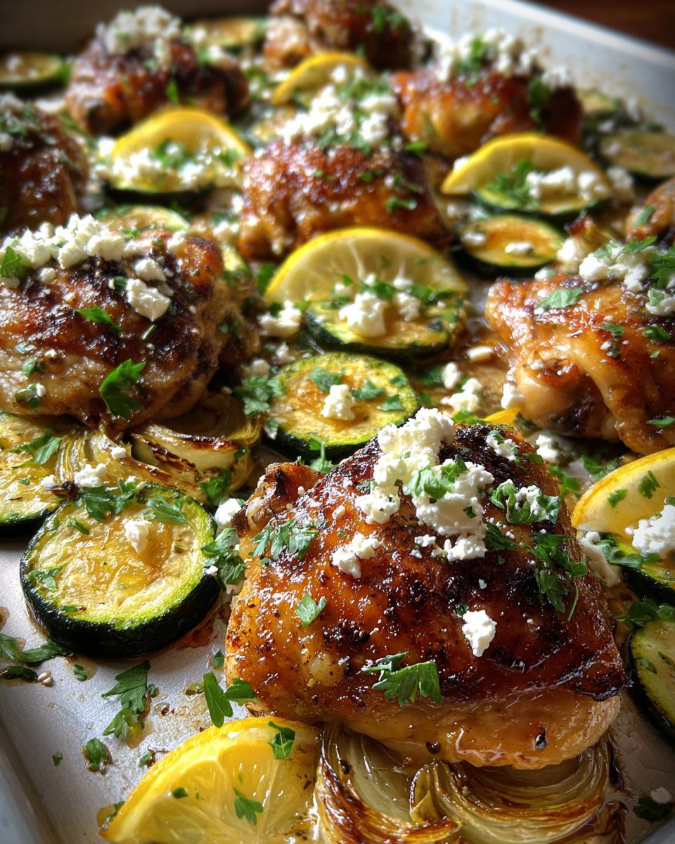 Sheet Pan Mediterranean Chicken & Zucchini - detail 1