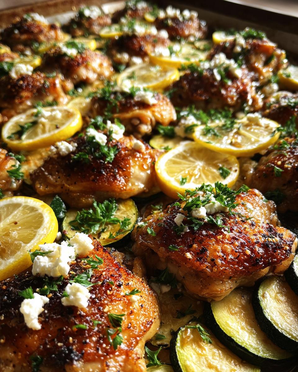Sheet Pan Mediterranean Chicken & Zucchini - detail 2