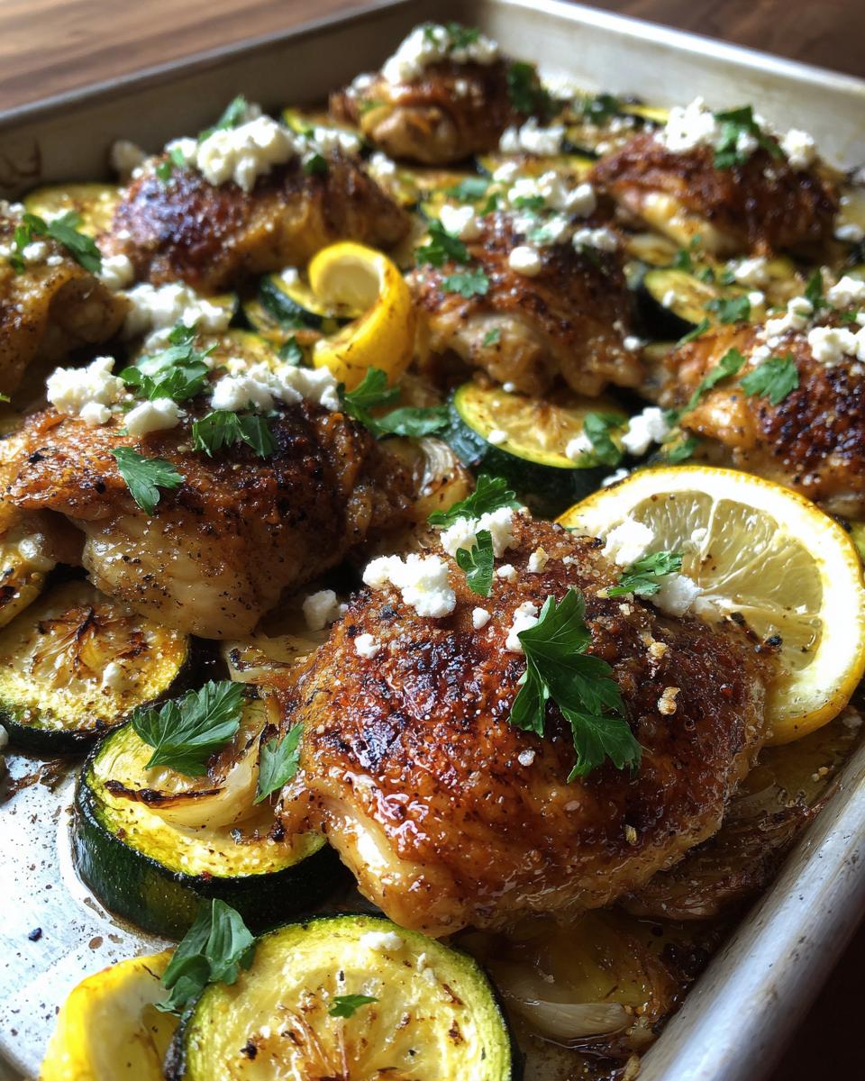 Sheet Pan Mediterranean Chicken & Zucchini - detail 4