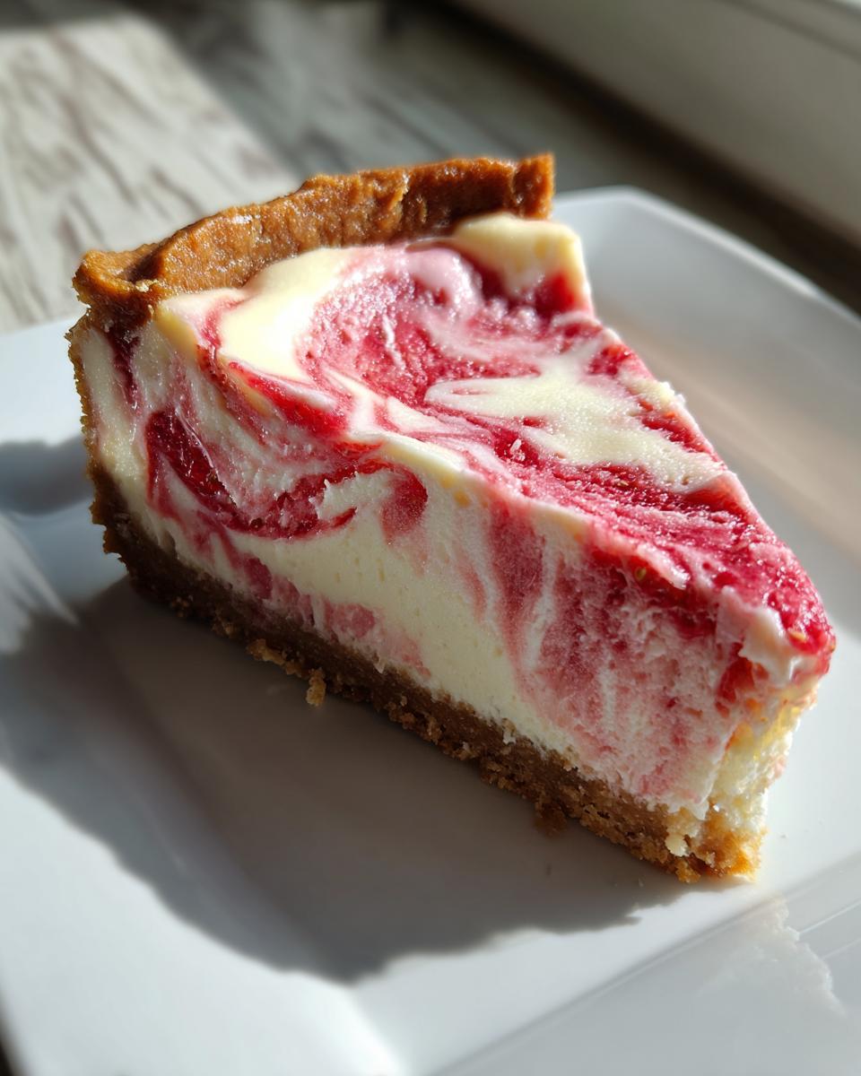Strawberry Swirl Cheesecake Recipe - detail 2