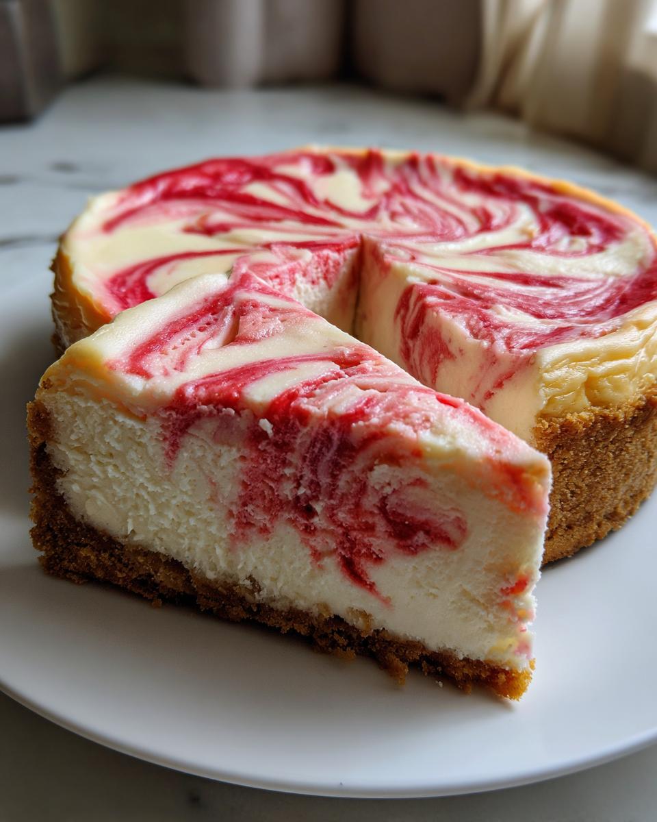 Strawberry Swirl Cheesecake Recipe - detail 4