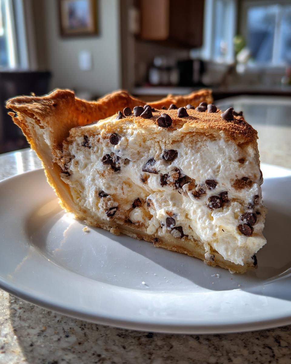 Chocolate Chip Cannoli Pie - detail 2