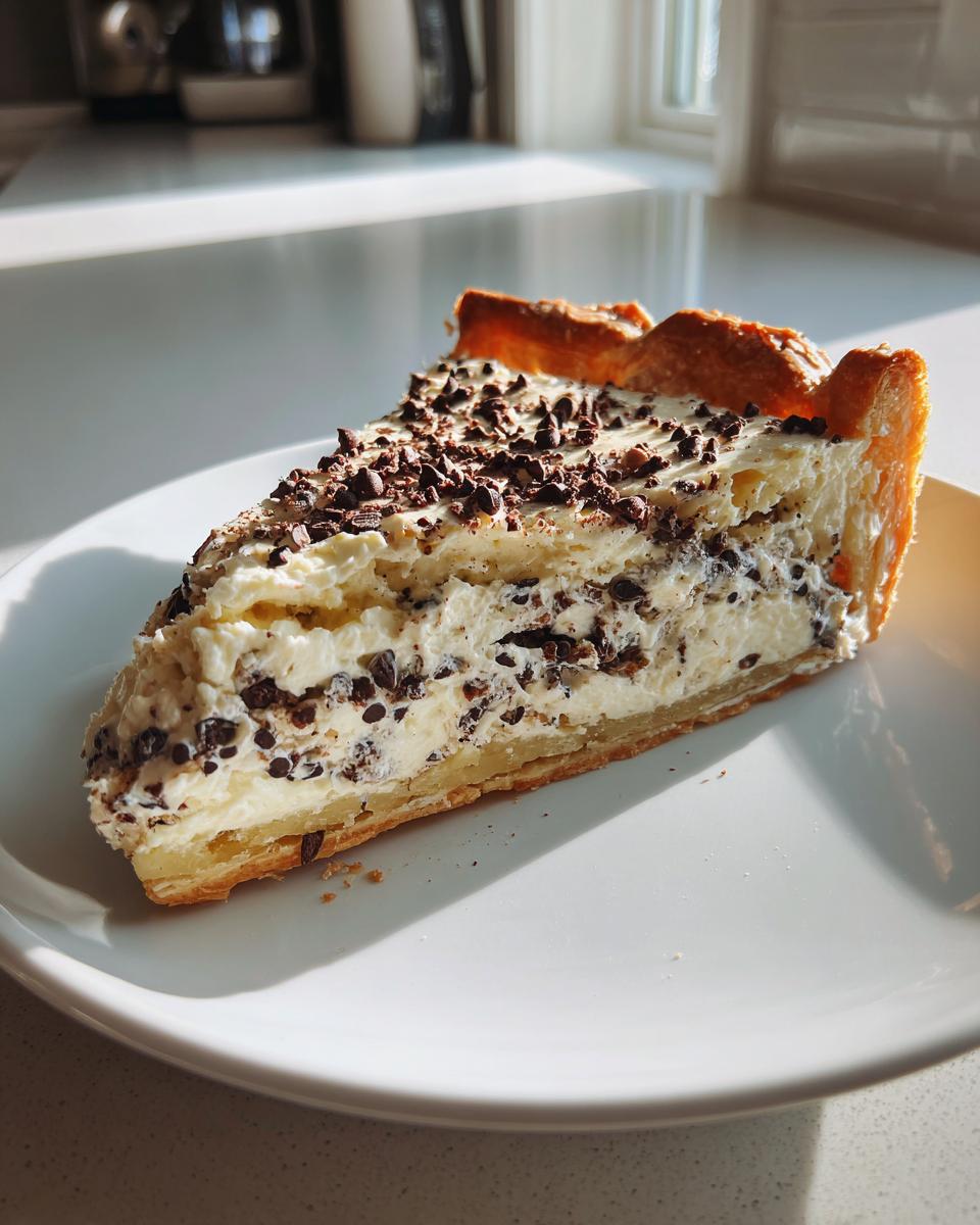 Chocolate Chip Cannoli Pie - detail 3