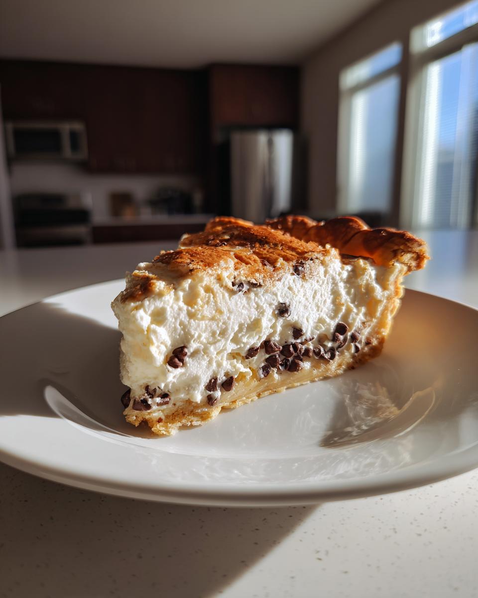 Chocolate Chip Cannoli Pie - detail 4