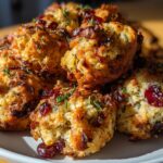 Cranberry Turkey Stuffing Balls