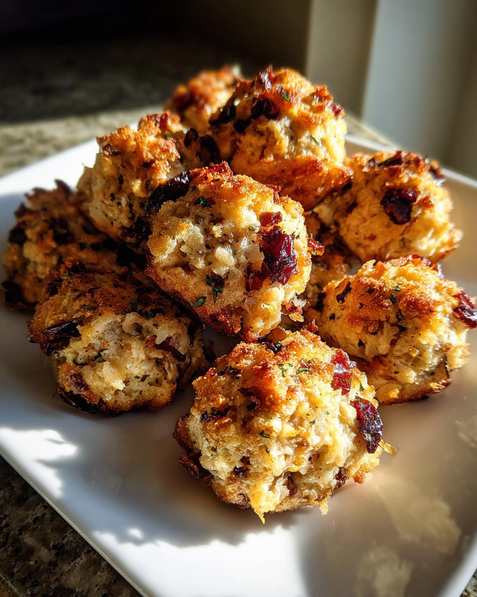 Cranberry Turkey Stuffing Balls - detail 5