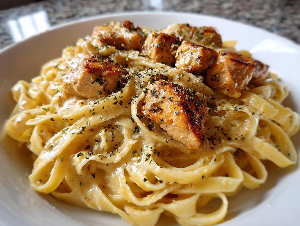 30-Minute Creamy Garlic Parmesan Chicken Pasta Magic