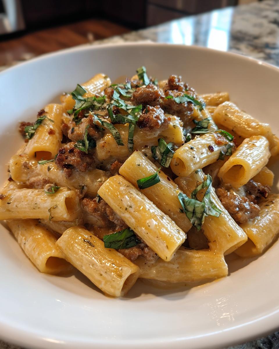 Creamy Italian Sausage Rigatoni Recipe - detail 2
