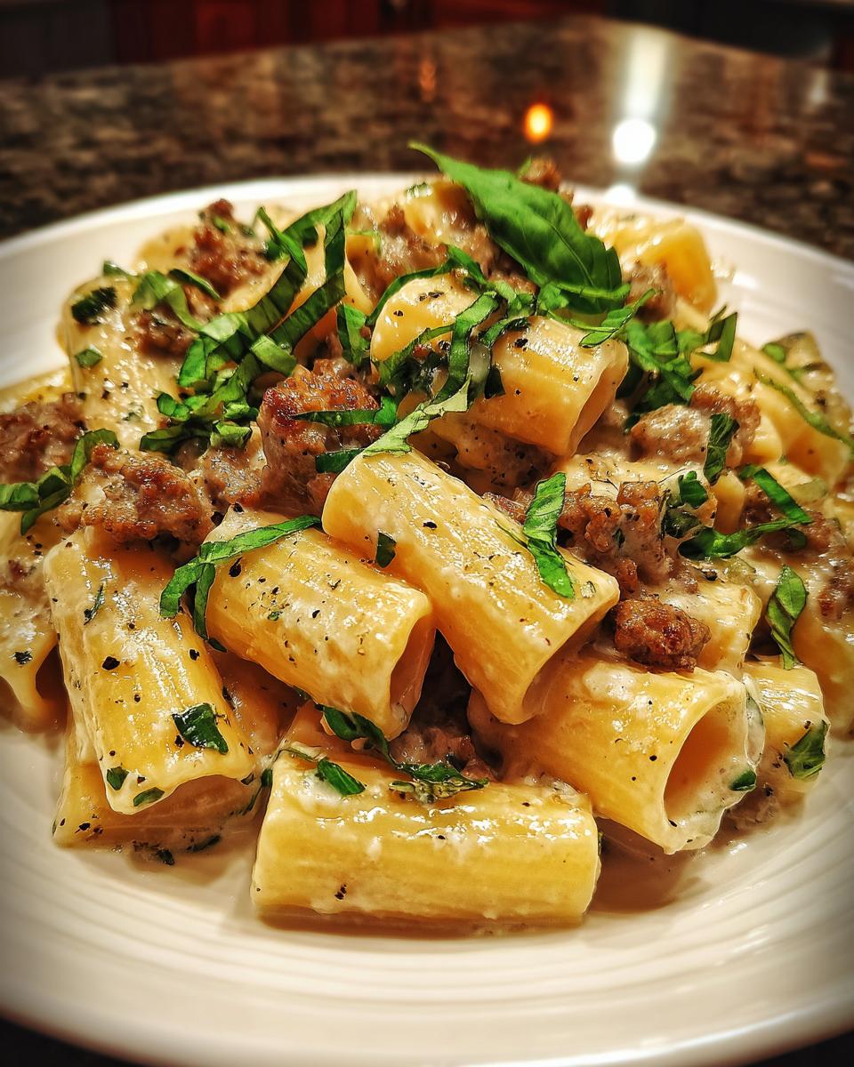 Creamy Italian Sausage Rigatoni Recipe - detail 3