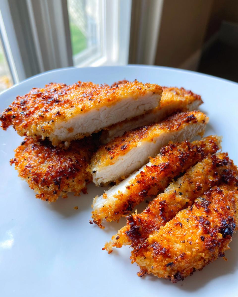Crispy Air Fryer Parmesan Crusted Chicken Recipe - detail 3