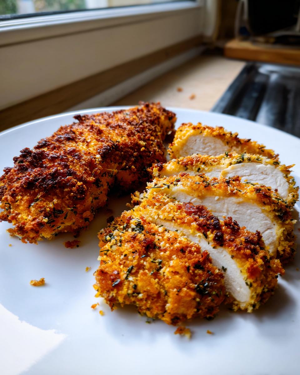 Crispy Air Fryer Parmesan Crusted Chicken Recipe - detail 6