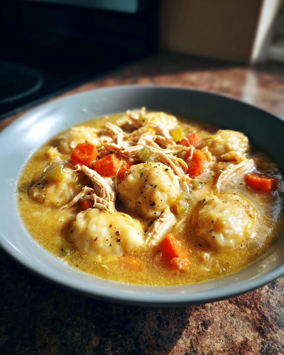 Crock Pot Chicken & Dumplings - detail 2