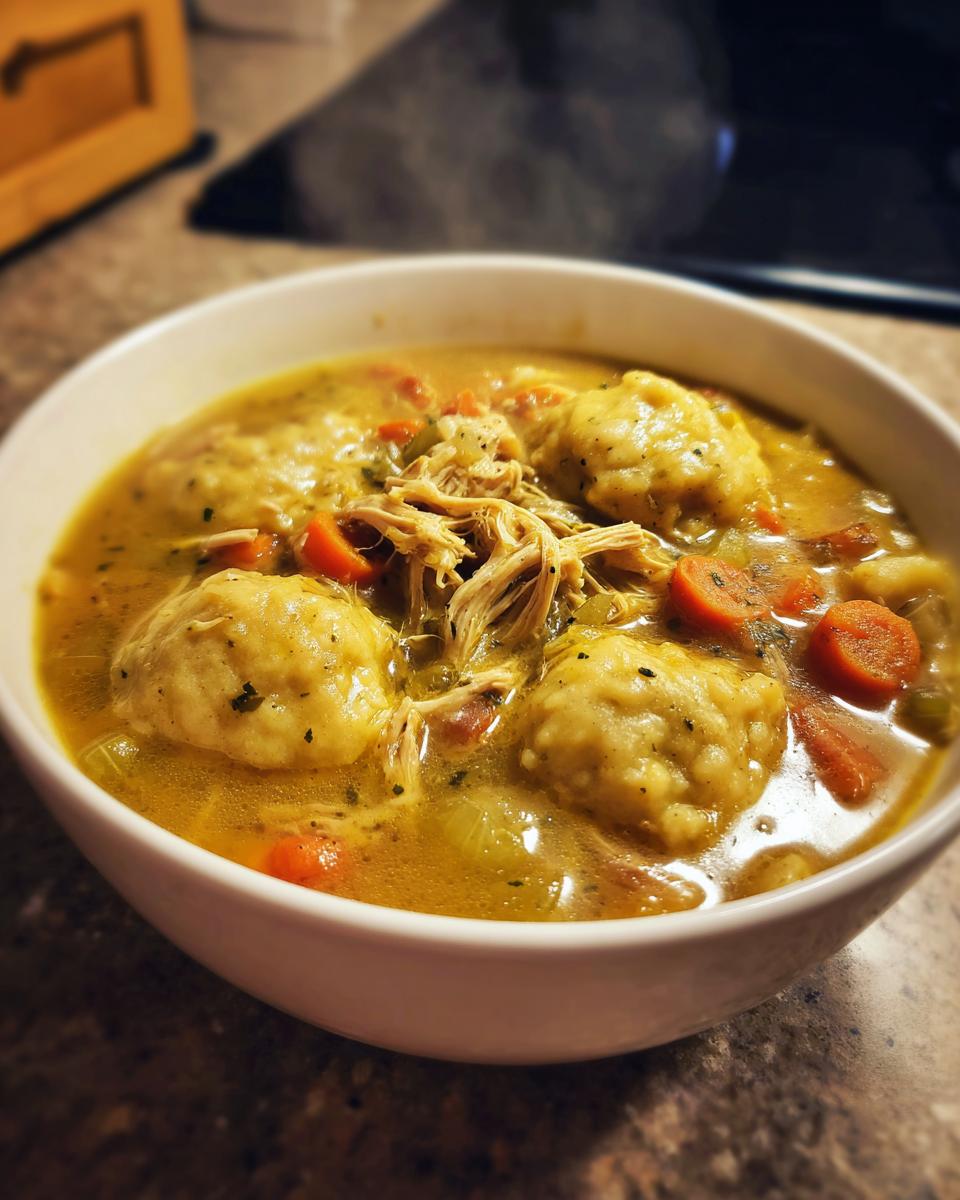 Crock Pot Chicken & Dumplings - detail 4
