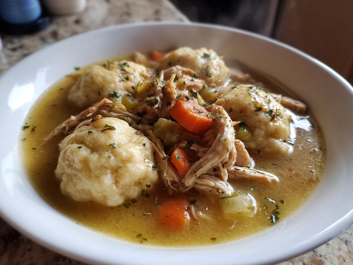 Perfect Crock Pot Chicken & Dumplings in 7 Hours Flat