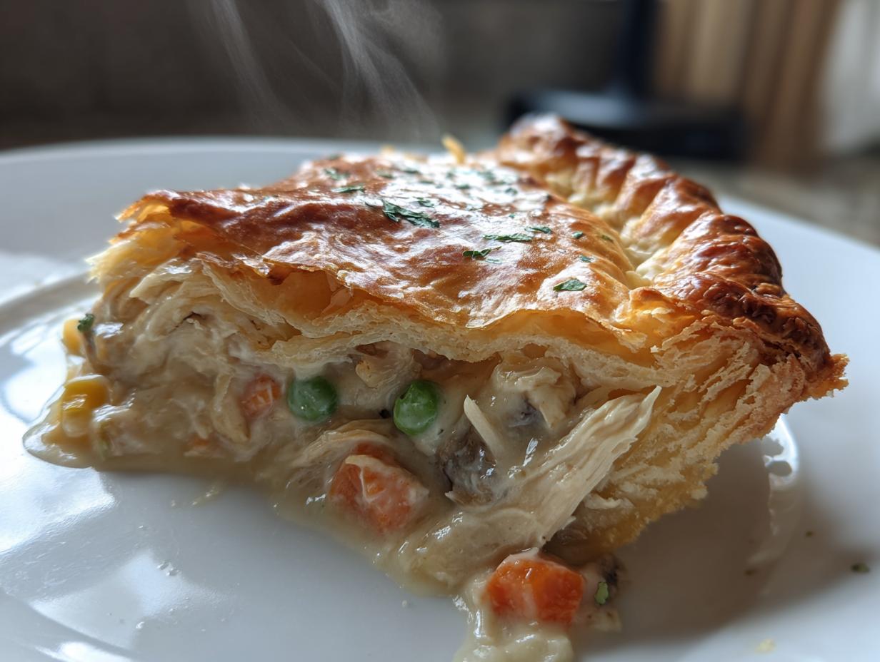 Easy 4-Ingredient Crock Pot Chicken Pot Pie Comfort Food