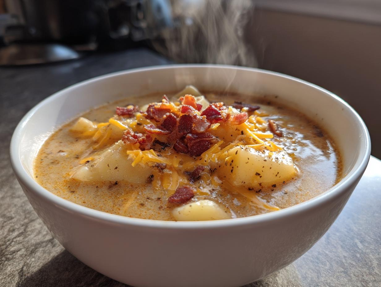3-Ingredient Crock Pot Crack Potato Soup You’ll Crave Daily