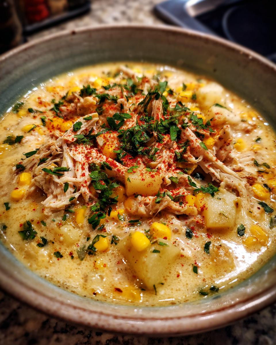 Crockpot Chicken Corn Chowder - detail 4