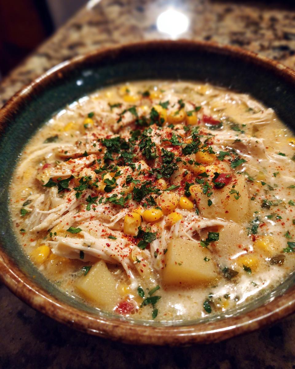Crockpot Chicken Corn Chowder - detail 5
