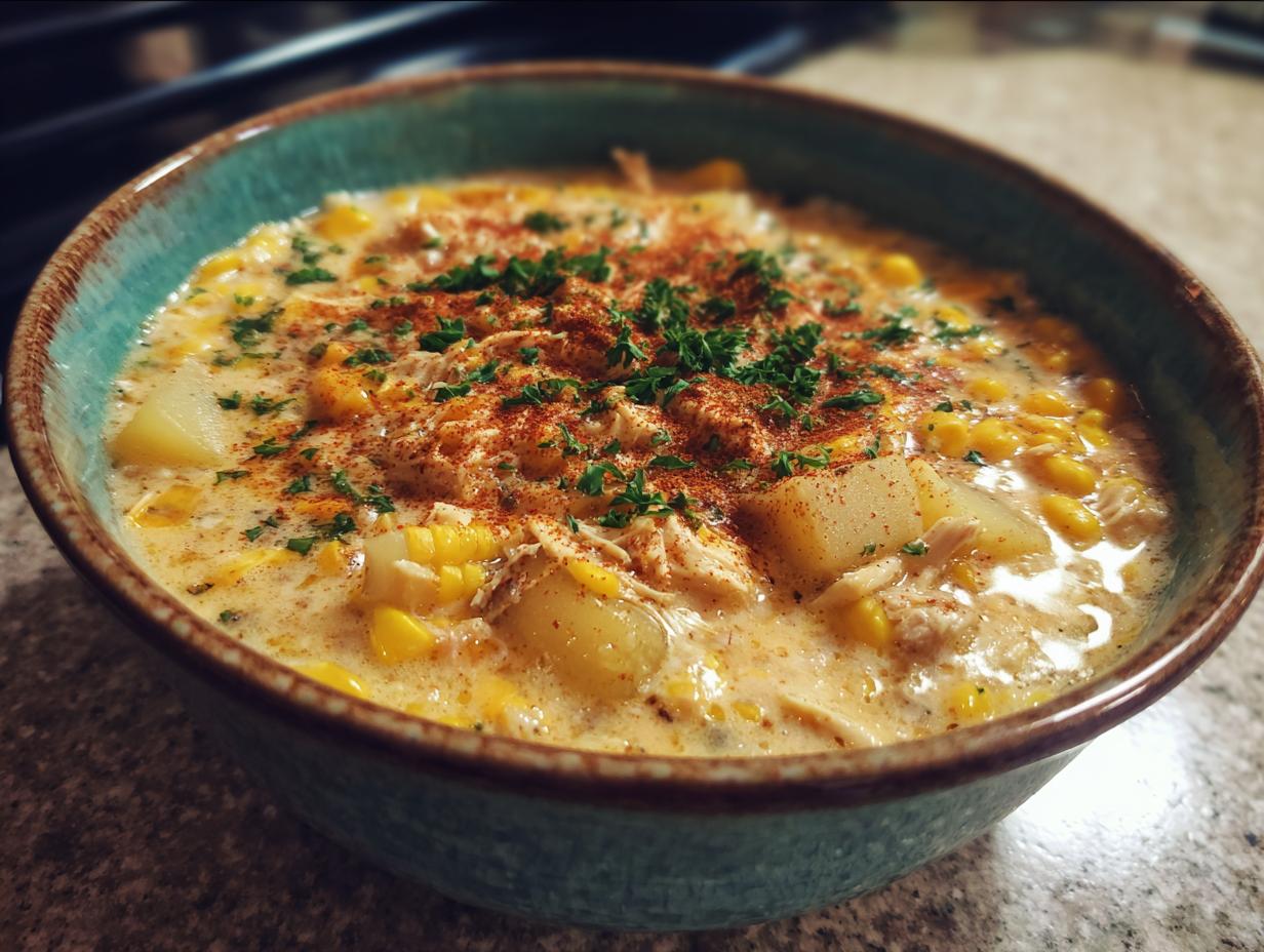5-Star Crockpot Chicken Corn Chowder – Rich & Easy Dream
