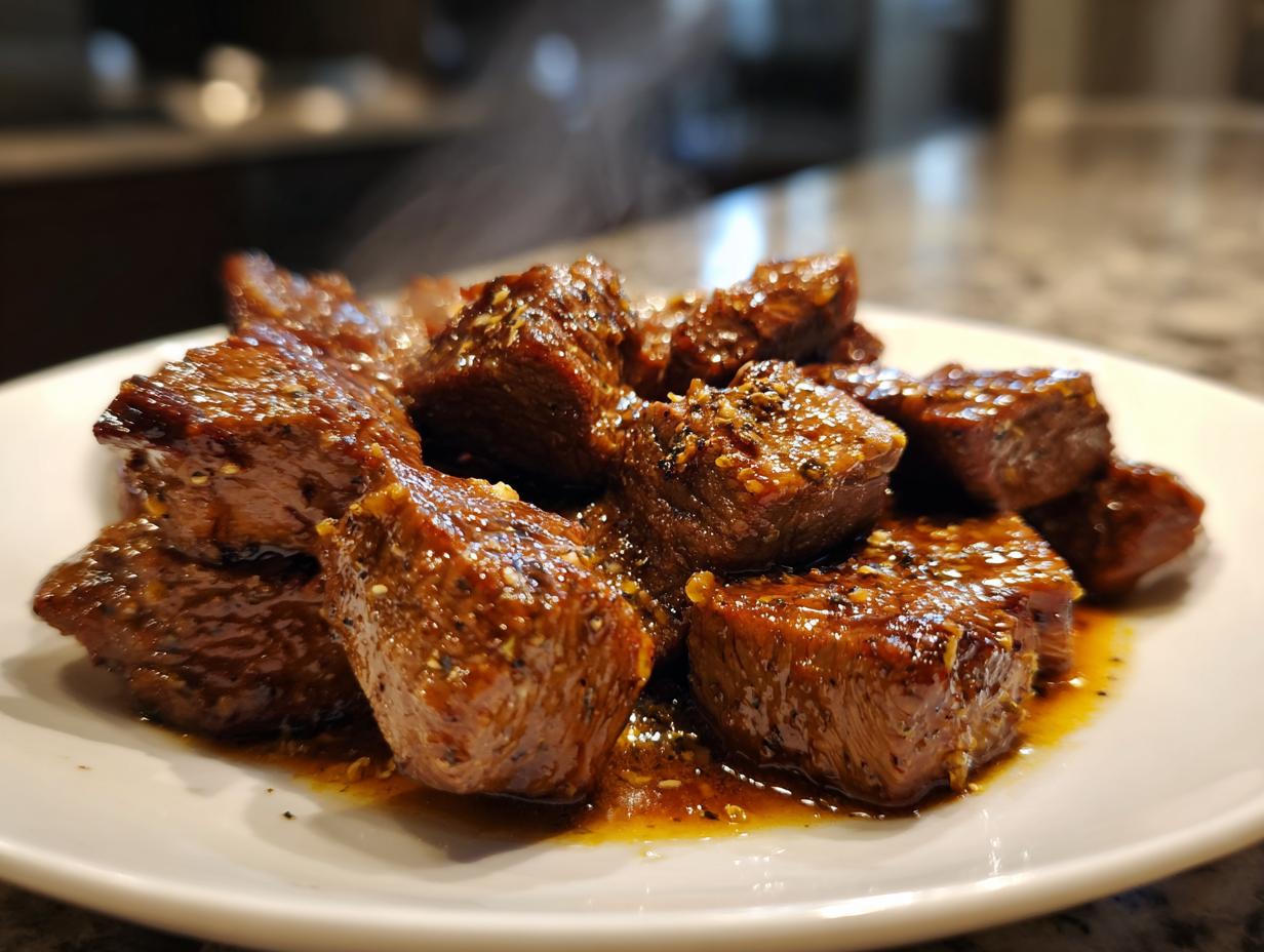 Tender 4-Hour Crockpot Steak Bites – Effortless & Irresistible