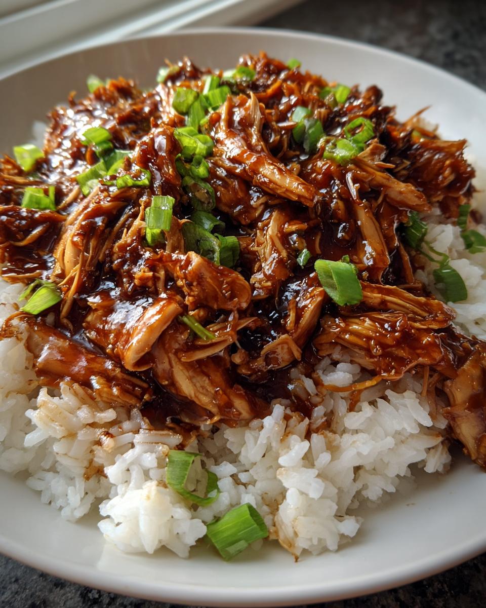 Dump and Go Crockpot Teriyaki Chicken - detail 2