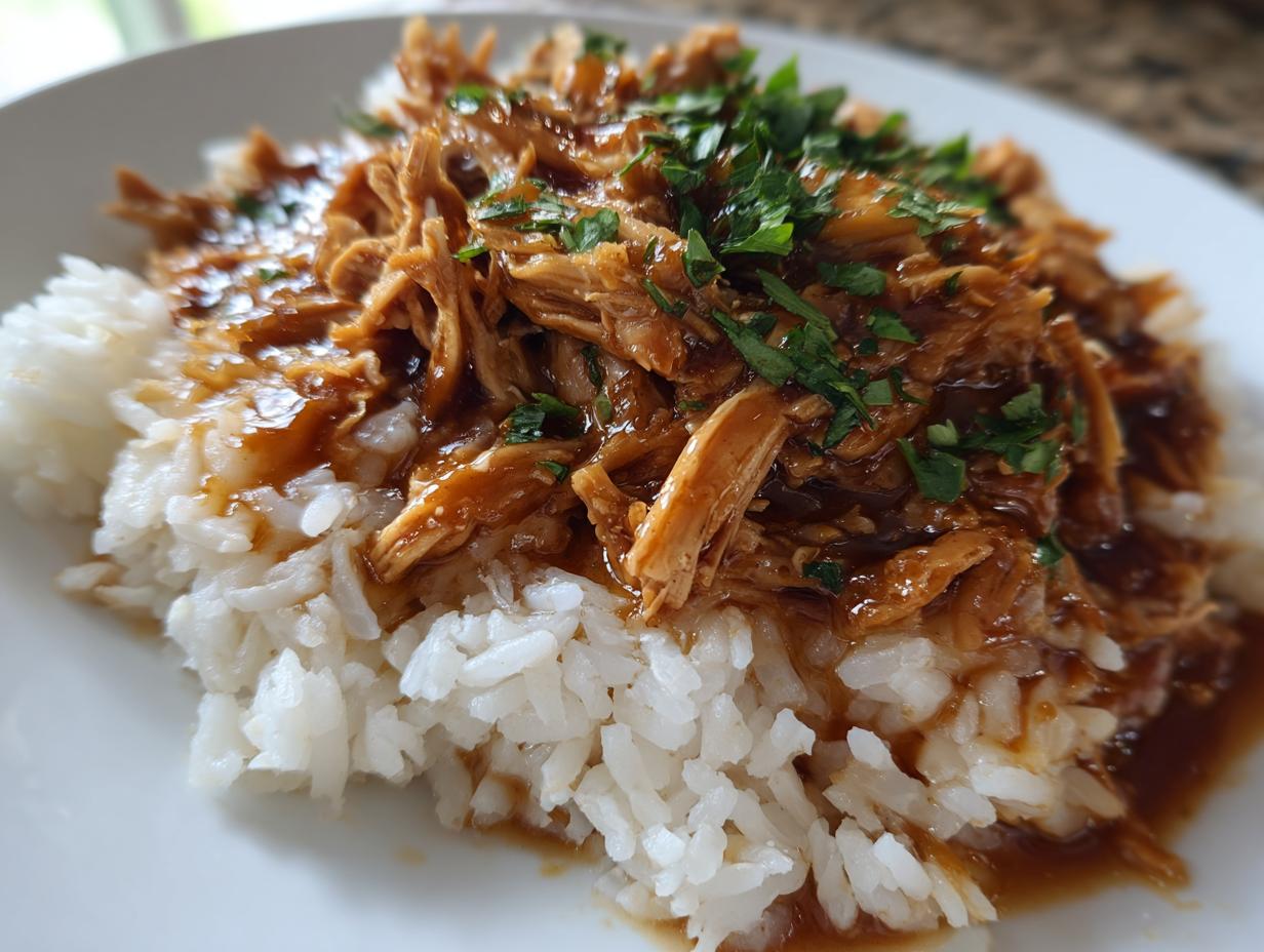 Easy 4-Ingredient Dump and Go Crockpot Teriyaki Chicken