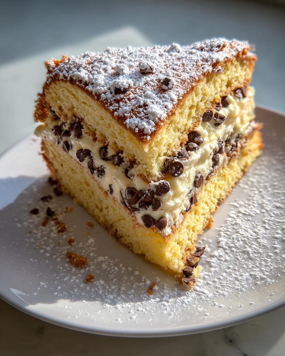 Easy Cannoli Cake - detail 1
