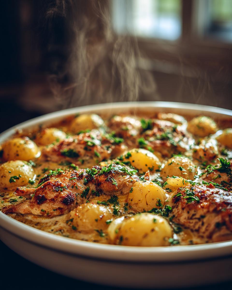 Garlic Parmesan Crockpot Chicken and Potatoes - detail 2